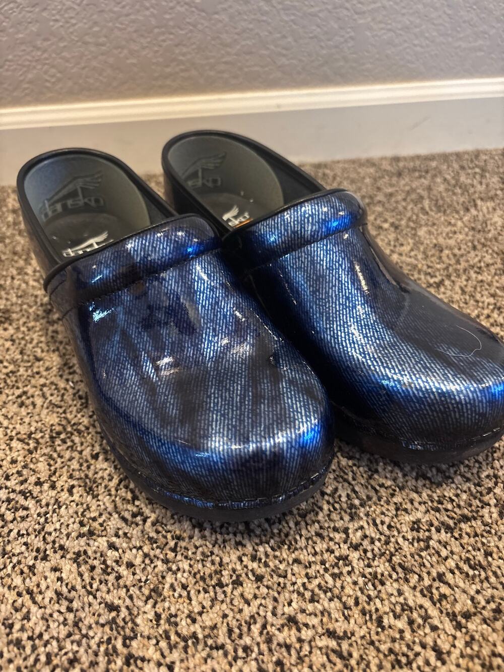 Dansko Slip on Blue shoes Size 38